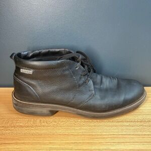 ECCO Gore-Tex Turn Chukka Boots GTX Mens EU 45  US 11 - 11.5 Lace Up Ankle Black